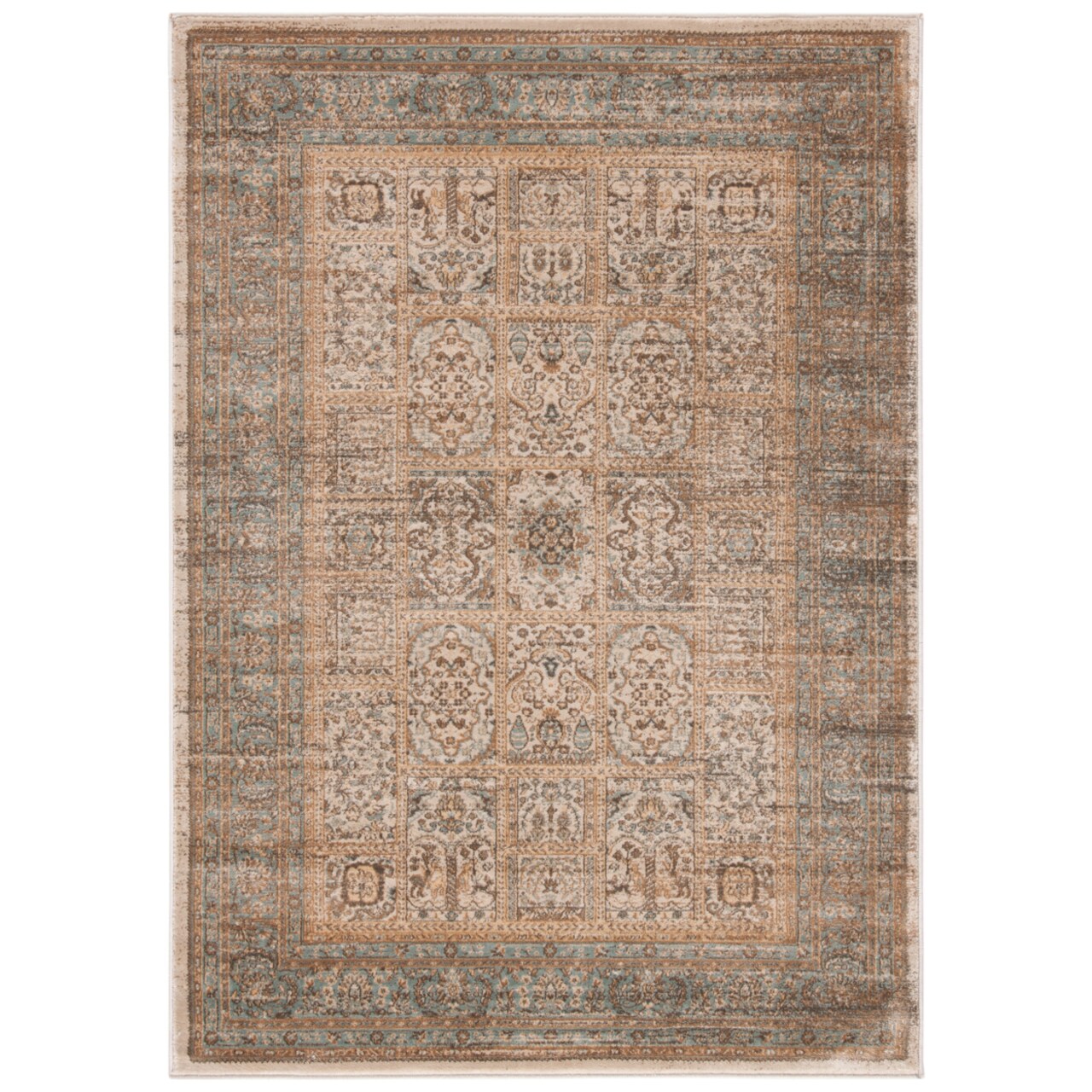 Safavieh Vintage Vtg570A Ivory / Light Blue Rug Transitional Modern Carpet